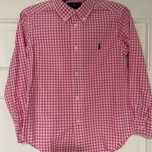 Ralph Lauren Pink Gingham Boy’s Shirt - 7y